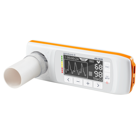 Espirómetro multifunción SPIROBANK II ADVANCED, con turbina reusable Espirómetro multifunción SPIROBANK II ADVANCED, con turbina reusable