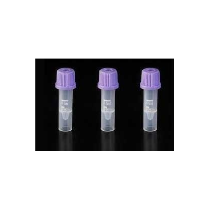 Tubos microtainer con edta tapón lila