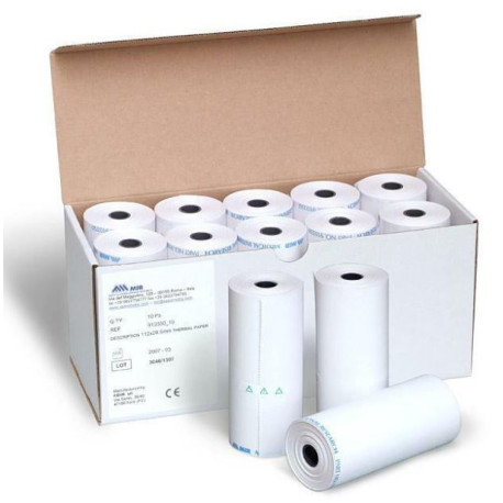 Papel Termorreactivo 910350 Mir De: 112 Mm Ancho 28 Mts Longitud - Spirometros Spirolab Ii