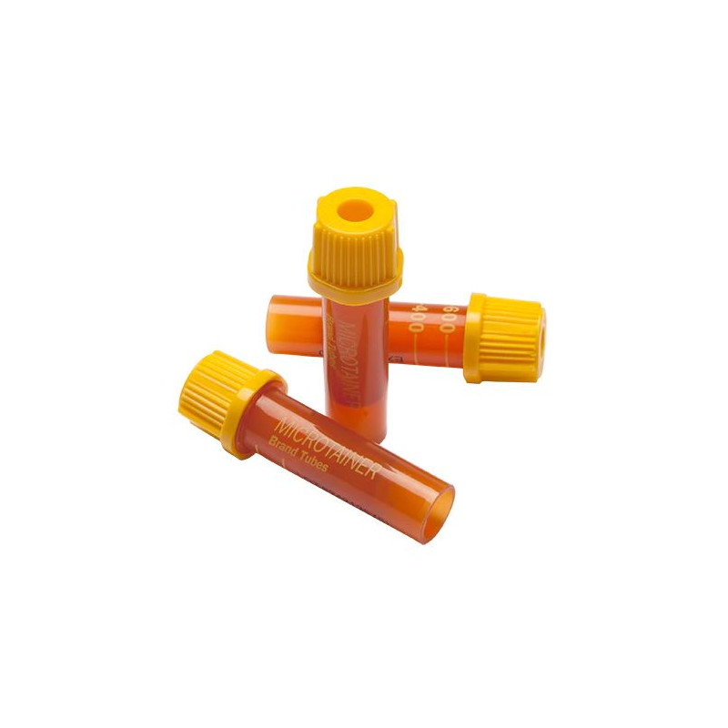 Tubos Microtainer Con Gel Separador 800 Ul Ambar Tapa Amarilla 365978 Bd_Vacutainer Venta: