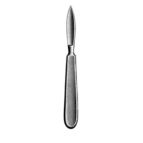 Cuchillo Langenbeck Para Reseccion Corte Recto De 5.5 Cm. Cat: 06.412.05 Dimeda - Aleman