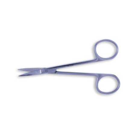 Tijera Iris Recta De 11 Cms. Para Iridentomia - Hospital. - Esterilizable Con Sistema