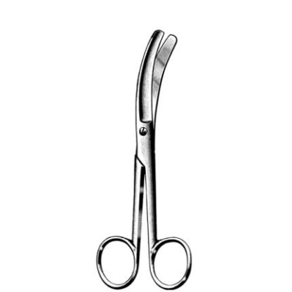 Tijera De Busch Para Cordon Umbilical 16 Cm. Cat. 08.551.16 Dimeda - Aleman