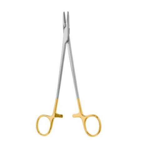 Porta Agujas Mayo Hegar Delgado En Tungsteno 16 Cm Cat: 24.194.16 Dimeda - Aleman Sostener