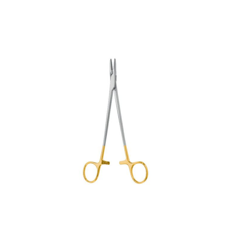 Porta Agujas Mayo Hegar Delgado En Tungsteno 16 Cm Cat: 24.194.16 Dimeda - Aleman Sostener