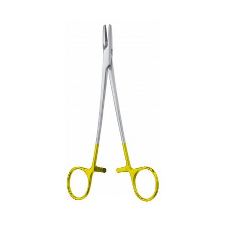 Porta Agujas De Mayo Hegar Mango Dorado Punta En Tungsteno De 24 Cms. Cat: 24.184.24 Dimeda Porta Agujas De Mayo Hegar Mango Dorado Punta En Tungsteno De 24 Cms. Cat: 24.184.24 Dimeda
