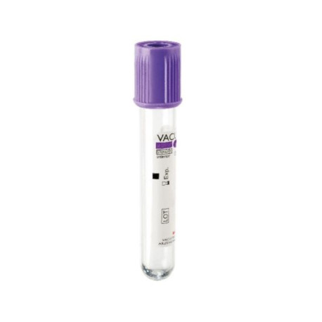 Tubo Al Vacio Tapon Lila 366643 Vacutainer De B.D. Caja Por 100 Es Utilizados Para Determinaciones