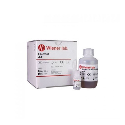 Colesterol Colestat Enzimatico 1220101 Wiener Lab. 1 X 250 Ml. Metodo Chod - Pap Colorimetrico