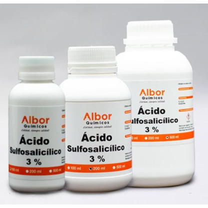 Acido Sulfosalicilico 3% X 500Ml Albor