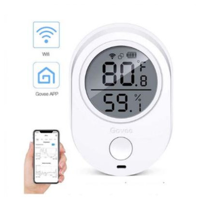 Govee - Monitor de humedad con WiFi, termómetro de higrómetro de interior  digital inalámbrico con alertas de aplicación, sensor de temperatura y