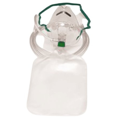Máscara Oxígeno No Reinhalación Con Reservorio Manguera 2 10Mts Caja X 50 U Salter Labs