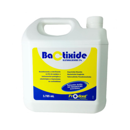 Bactixide Glutaraldehido 2% Esterilizante No Requiere Activador Ph Acido Galon Caja X 6 Prodont