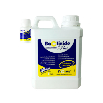 Bactixide Plus Glutaraldehido 2% Esterilizante Solución Con Activador Ph Alcalino Litro Caja