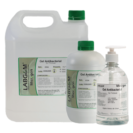 Gel Antibacterial Al 69.9% Con Registro Invima 60 Ml Labg&M