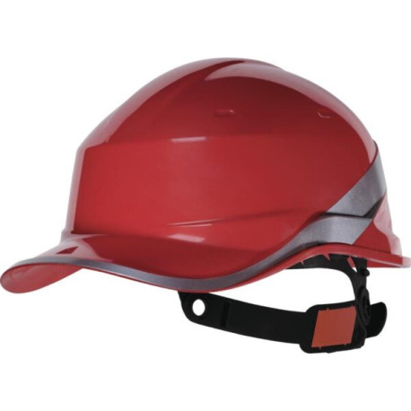 Casco Diamond Casco De Obra ABS Color Rojo Forma Innovadora De Gorra De Baseball