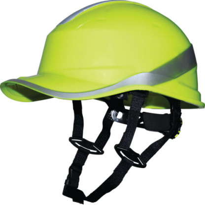 Casco De Seguridad Diamond Color Amarillo Elaborado En Abs Diseño Innovador