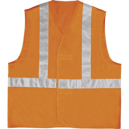 Chaleco Reflectivo Color Naranja Con Diseño En Forma De Tirantes Reflectivo