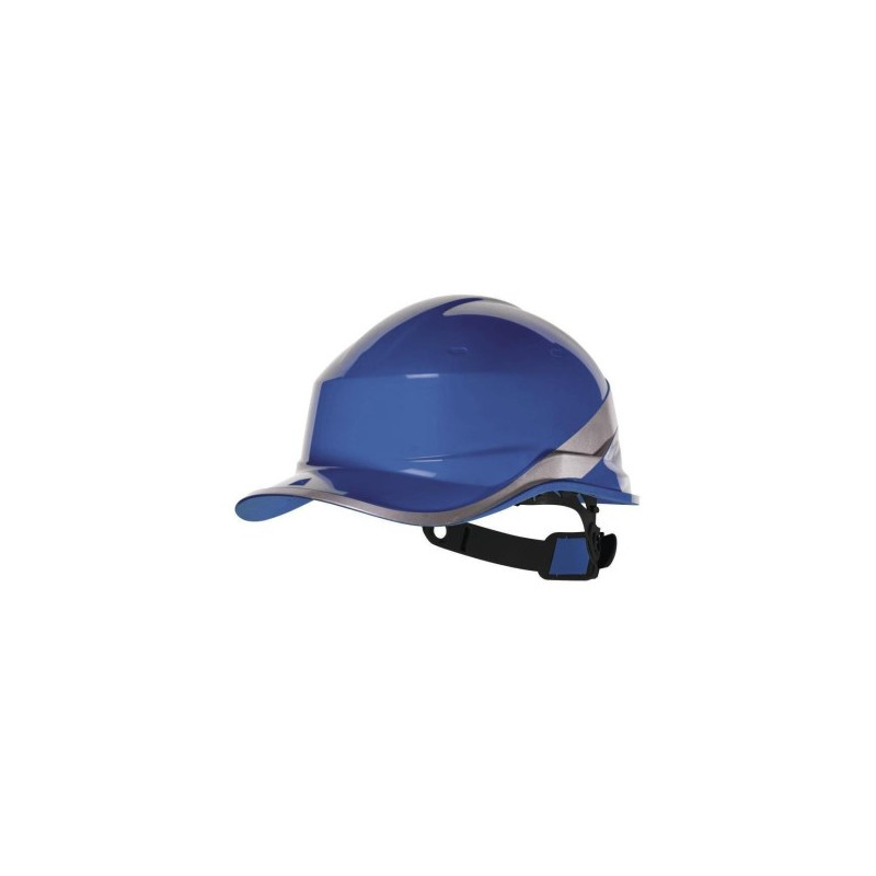 Casco De Seguridad Diamond Color Azul Y Cinta Reflectiva Gris Elaborado En ABS