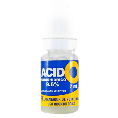 Acido Fluorhidrico 9.6% Prodont Fco X 7 Ml