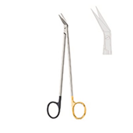 Tijera Vascular Potts - Smith Angulada 25° Filo De Corte Tc. Longitud 19 Cm Cat: 07.484.25