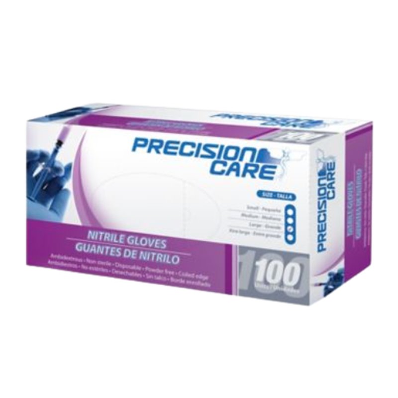 Guante Nitrilo Negro Talla S Caja X 100 Precision Care