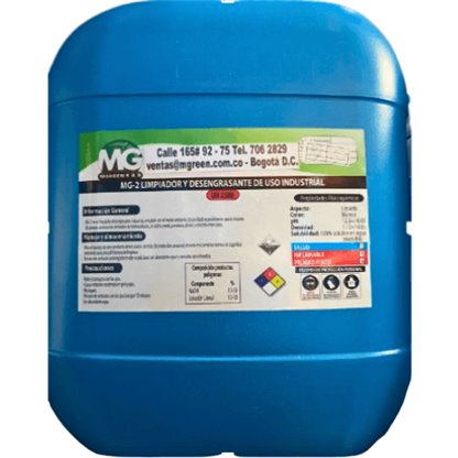 Desengrasante Industrial Tambor 5 Gls Mgreen Limpiador Desengrasante Industrial Biodegradable