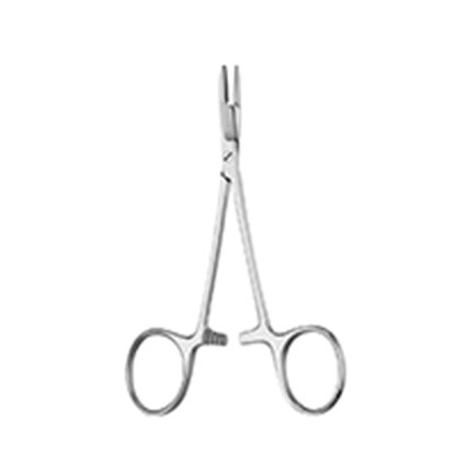 Porta Agujas Con Tijera De Olsen - Hegar De 18 Cm. Cat 24.410.18 Dimeda - Aleman Se Utiliza