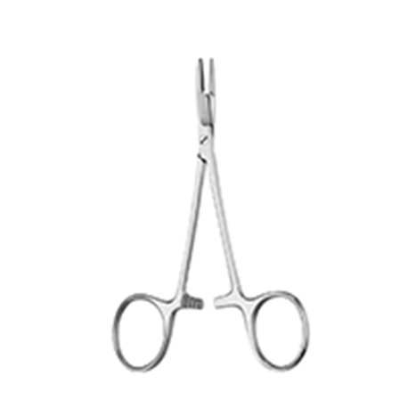 Porta Agujas Con Tijera De Olsen - Hegar De 18 Cm. Cat 24.410.18 Dimeda - Aleman Se Utiliza