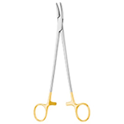 Porta Agujas Heaney Curvo Mango Dorado De 21 Cm Cat. 24.245.21 Dimeda Se Utiliza Para Ayudar