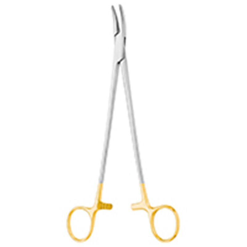 Porta Agujas Heaney Curvo Mango Dorado De 21 Cm Cat. 24.245.21 Dimeda Se Utiliza Para Ayudar