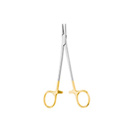 Porta Agujas Crile Wood De 20 Cms Con Mango Dorado En Tungsteno. Cat: 24.164.20 Dimeda - Aleman