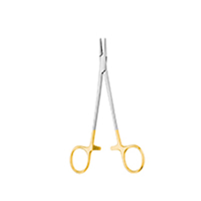 Porta Agujas Crile Wood De 20 Cms Con Mango Dorado En Tungsteno. Cat: 24.164.20 Dimeda - Aleman