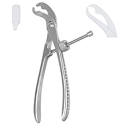 Pinza Para Reduccion De Huesos Autocentrante Con Rosca De 19 Cm. Cat: 32.391.19 Dimeda - Aleman