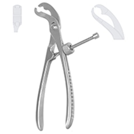 Pinza Para Reduccion De Huesos Autocentrante Con Rosca De 19 Cm. Cat: 32.391.19 Dimeda - Aleman