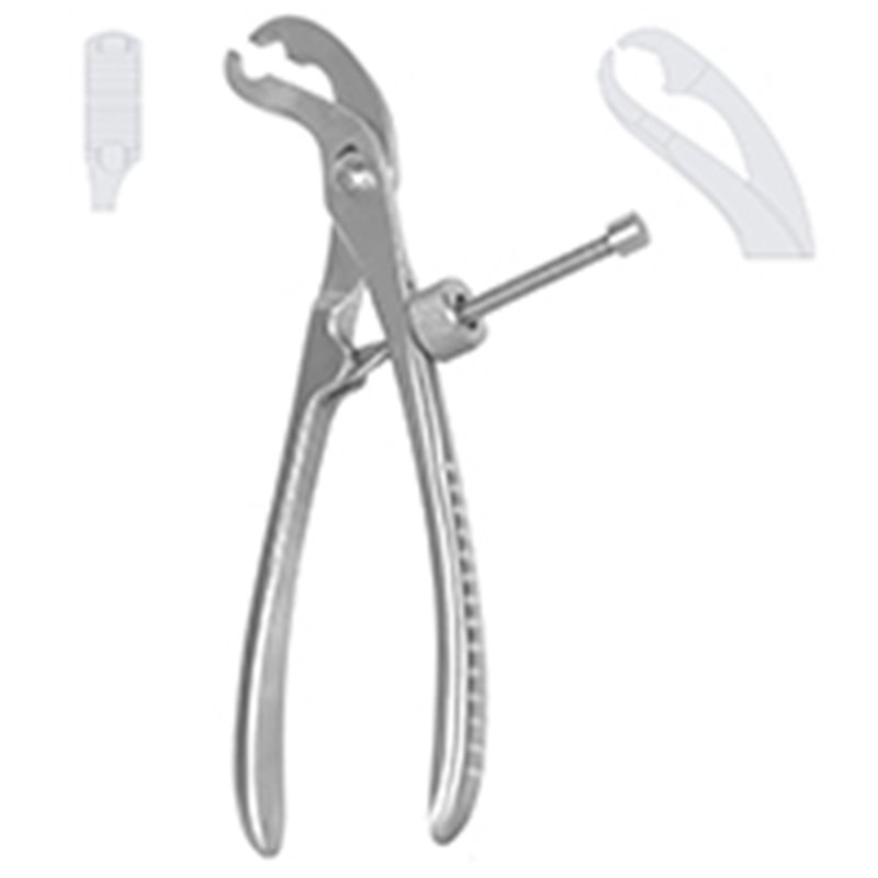 Pinza Para Reduccion De Huesos Autocentrante Con Rosca De 19 Cm. Cat: 32.391.19 Dimeda - Aleman
