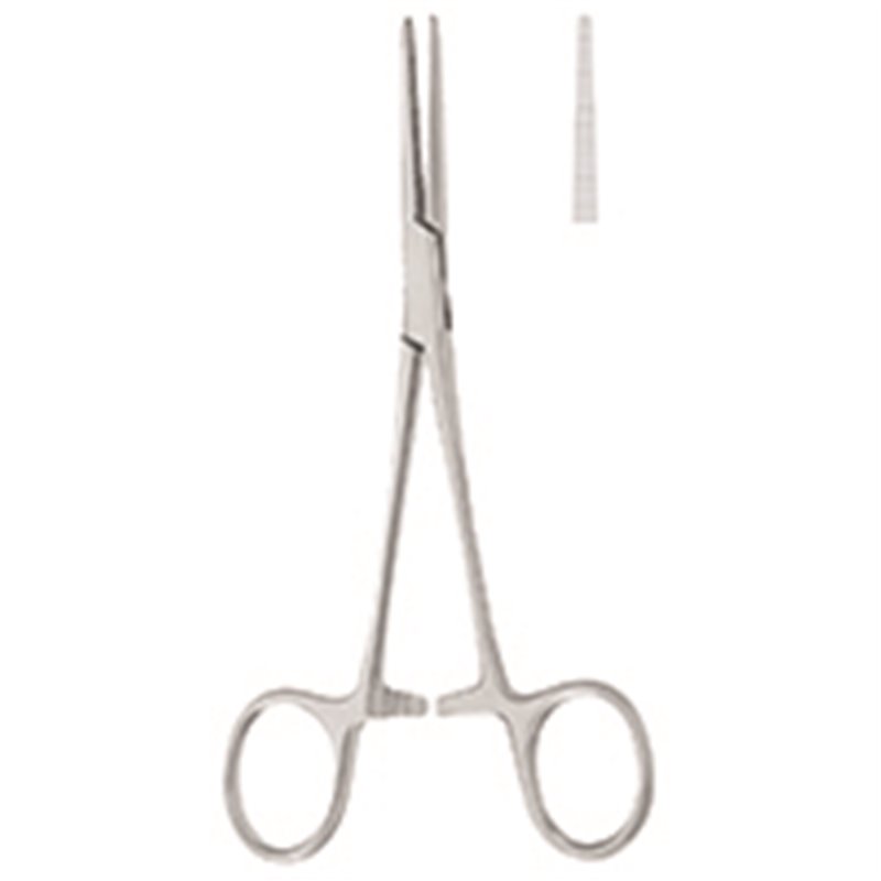 Pinza Crile Hemostatica 1X2 Dientes Recta 14 Cms. Cat: 12.260.14 Dimeda - Aleman