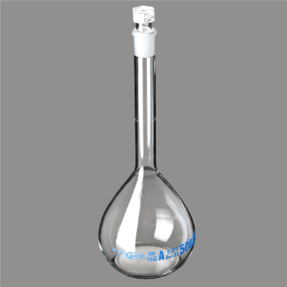 Balón Volumetrico Claro Clase A Tapon De Vidrio 100 Ml