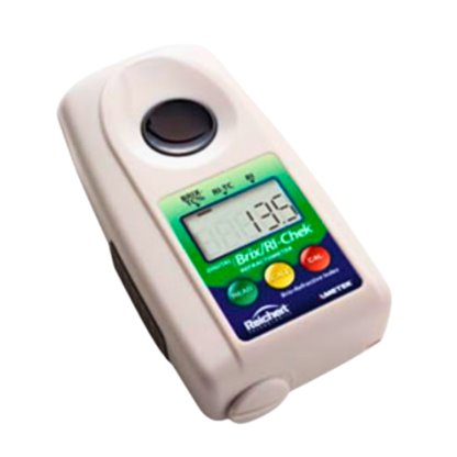 Refractometro digital portatil, 1,3330 - 1,4465 nD x 0,0001 nD, 0-62% Brix x 0,1 % Brix, +- 0,0002 nD, Si, ATC, 142×56×26 mm