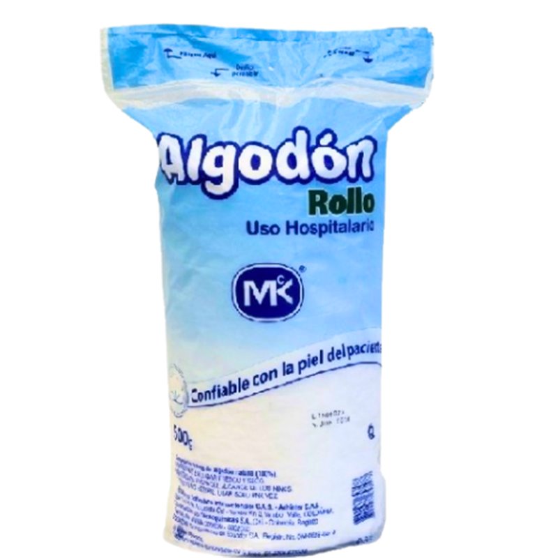 Algodon Quirurgico Rollo 500 Gr. Mk