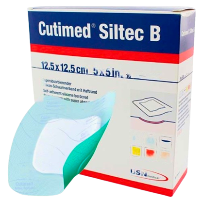 Cutimed Siltec B 12.5X12.5Cm S/Absorb. Cjx10 Bsn
