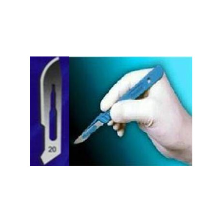 Mango de bisturí quirúrgico # 3 + 10 Quirúrgico Estéril Blade # 15 Dental  instrumentos