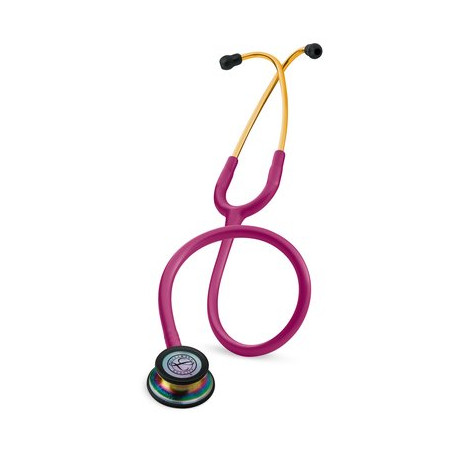 Fonendoscopio De Dos Servicios Littmann Classic Iii - Color Frambuesa Campana Acabado Arcoiris