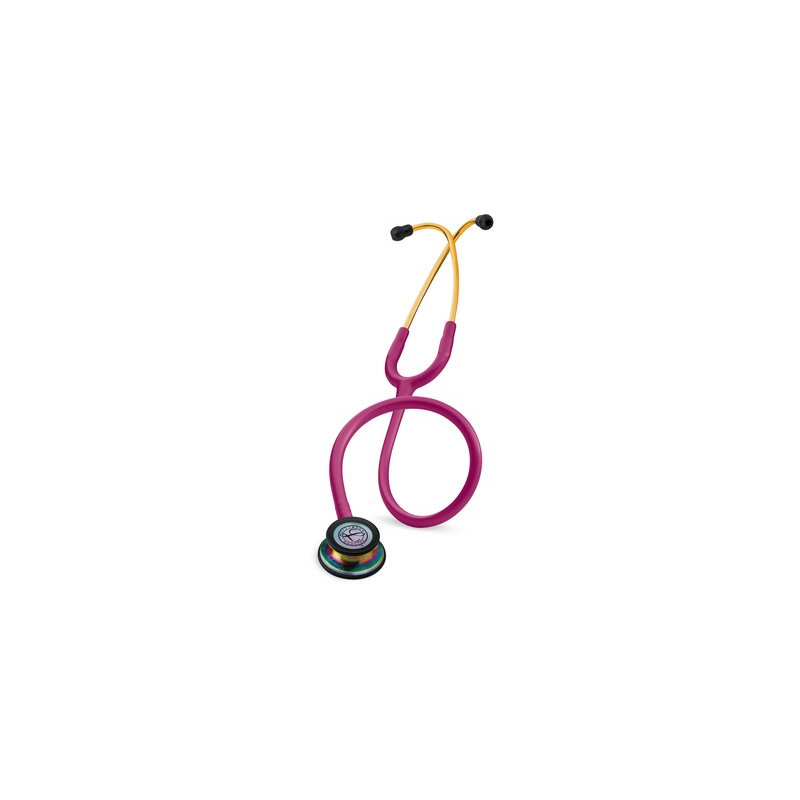 Fonendoscopio De Dos Servicios Littmann Classic Iii - Color Frambuesa Campana Acabado Arcoiris