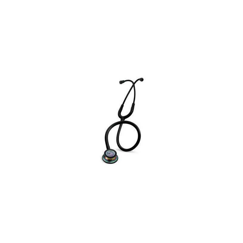 Fonendoscopio De Dos Servicios Littmann Classic Iii - Color Negro Campana Acabado Arcoiris Ref 5870