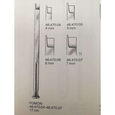 Cincel Fomon Con Guia De 6 Mm- Cat 46-470-06 Marca Dimeda 